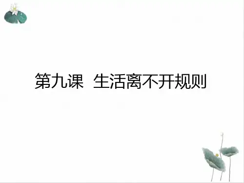 道德与法治《生活离不开规则》PPT精美课件部编版1