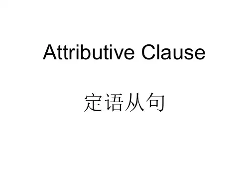 初中英语定语从句课件(共21张PPT)