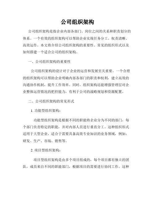 公司组织架构