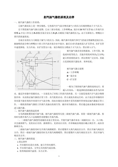 射汽抽气器