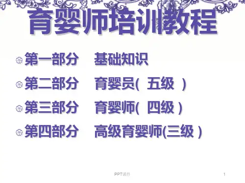 育婴师职业道德  ppt课件