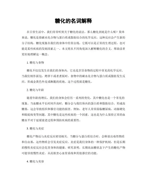 糖化的名词解释