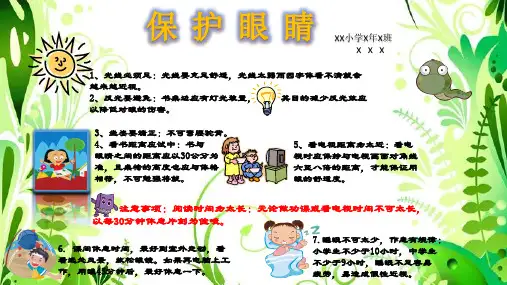 爱护眼睛 (手抄报 )
