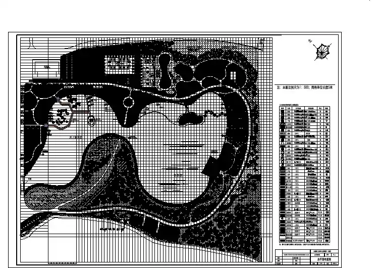 某高速公路服务区局部景观规划CAD图纸设计