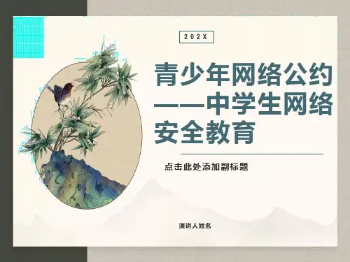 网络安全教育PPT课件