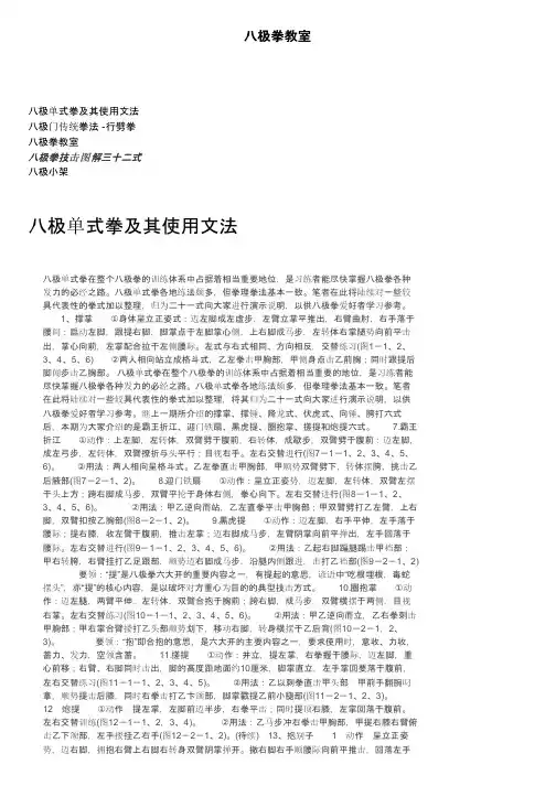 八极拳教室——精选推荐