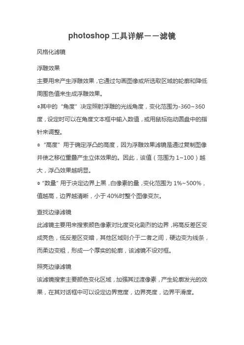 photoshop工具详解--滤镜