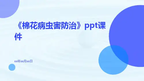 《棉花病虫害防治》课件