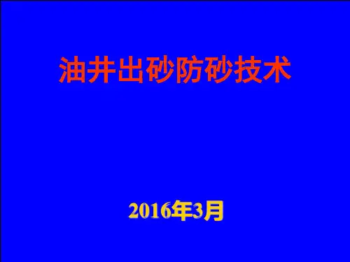 油田防砂技术 ppt课件
