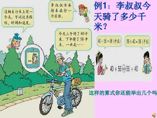 《加法运算定律》教学演示课件(人教版数学四年级下册)