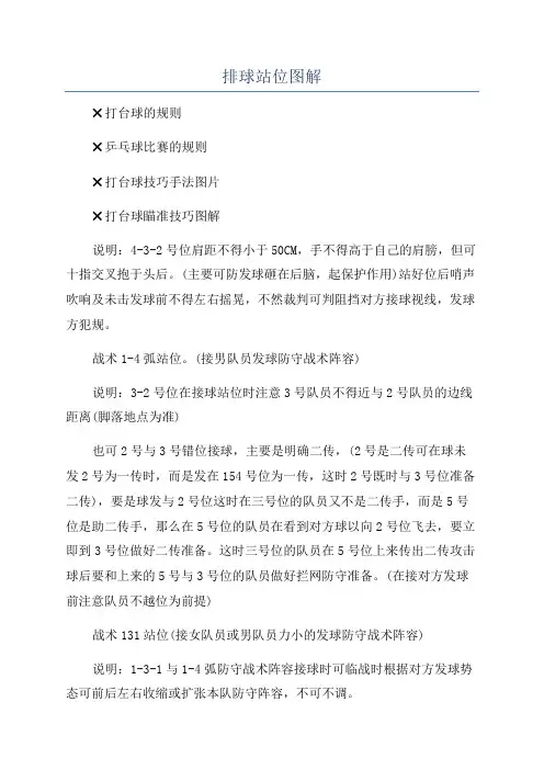 排球站位图解