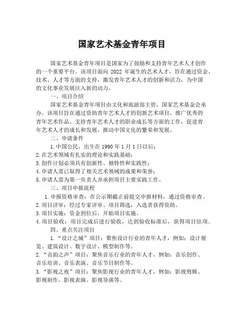 国家艺术基金青年项目