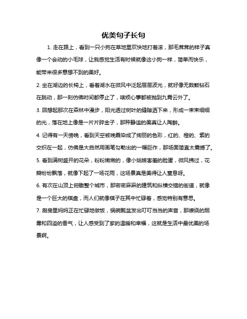 优美句子长句