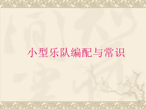 小乐队编配(课堂PPT)