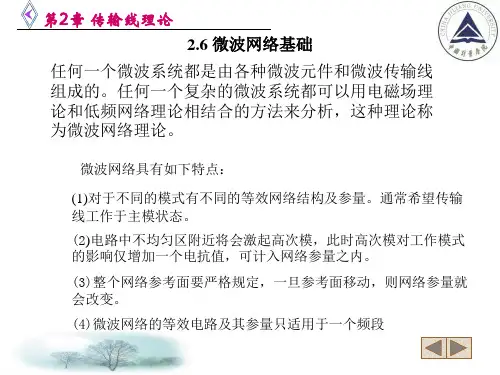 电信传输原理及应用第二章微波网络基础5