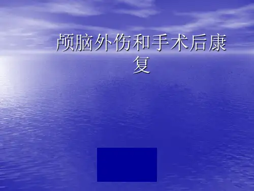 颅脑外伤及手术后康复ppt课件