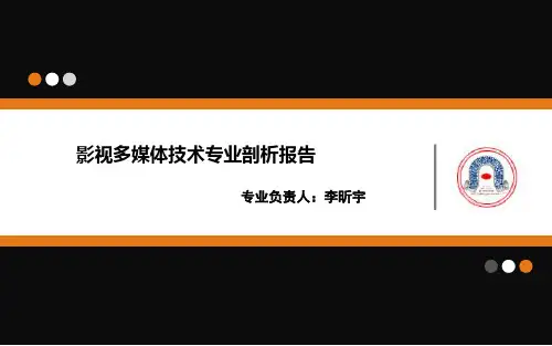 影视多媒体专业剖析报告