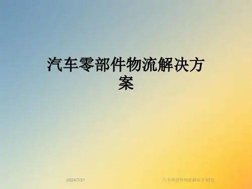 汽车零部件物流解决方案[1]
