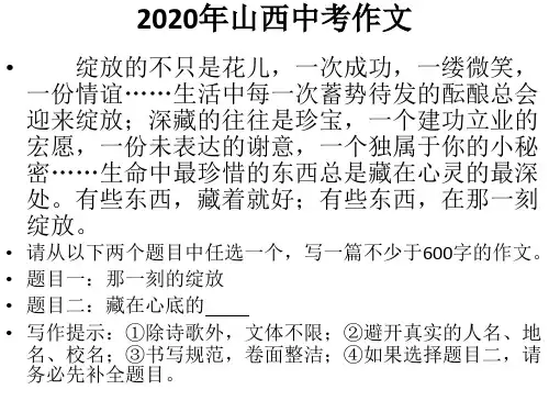 那一刻的绽放作文指导