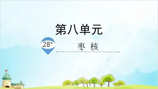 三年级下册语文精品PPT枣核【部编版教材】