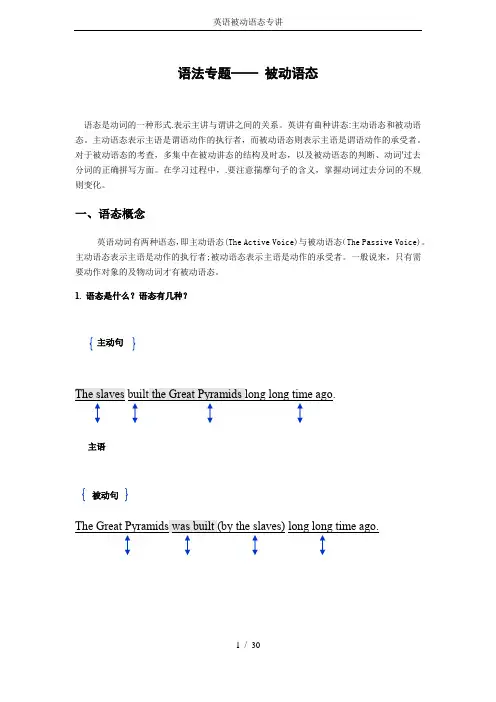 英语被动语态专讲