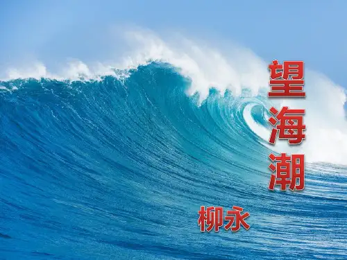 柳永词  《望海潮》优秀课件