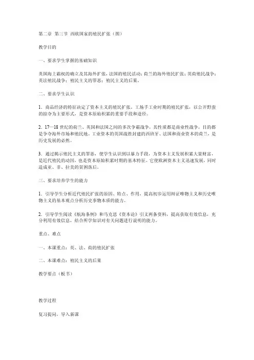 西欧国家的殖民扩张（图）