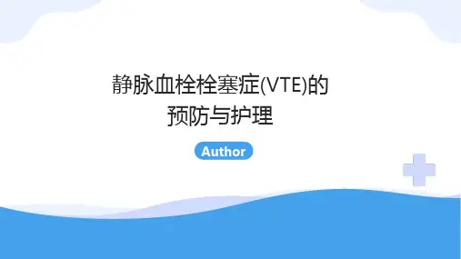 静脉血栓栓塞症(VTE)的 预防与护理