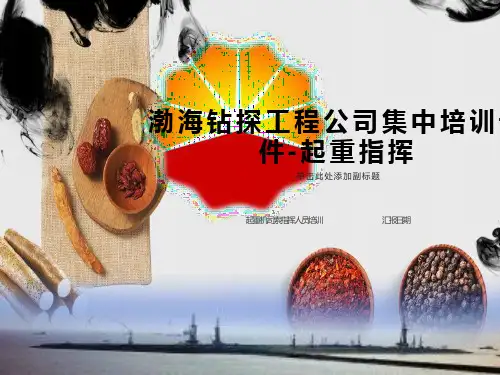 起重司索指挥人员培训课件