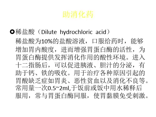 消化系统疾病药物概述