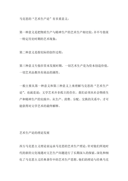 马克思艺术生产理论