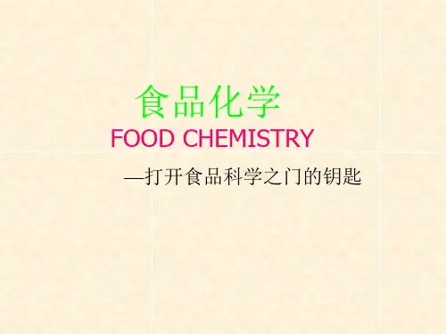食品化学_绪论讲解