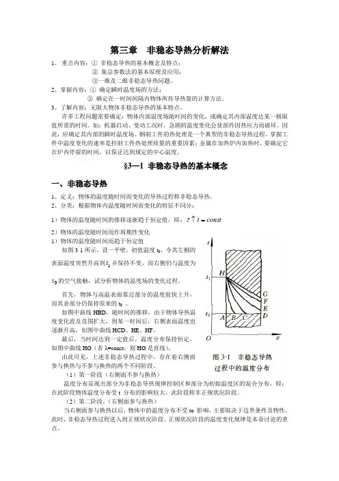 传热学 第3章-非稳态导热分析解法