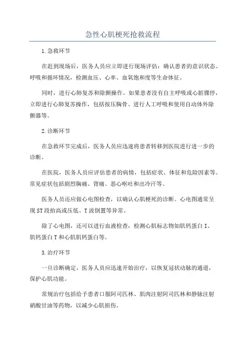 急性心肌梗死抢救流程