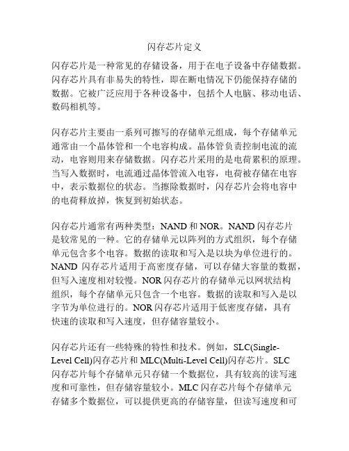 闪存芯片定义