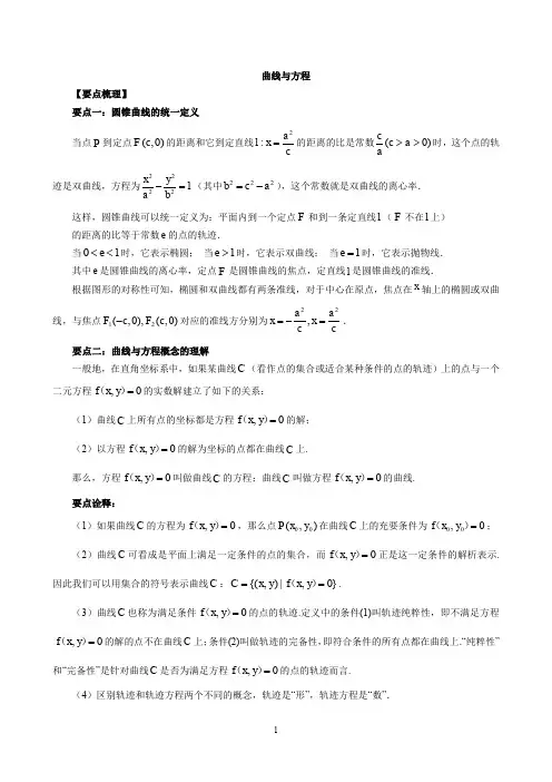 曲线与方程