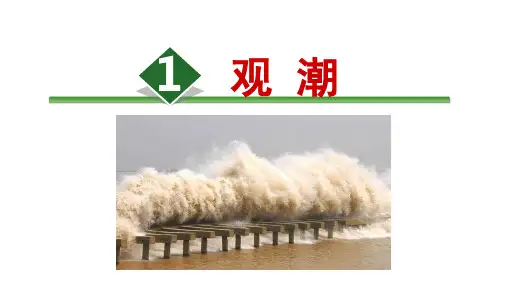 1 《观 潮》课件(52张) 2022-2023学年部编版语文四年级上册