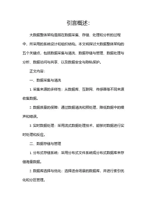大数据整体架构