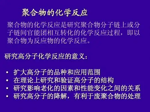 聚合物的化学反应-2010