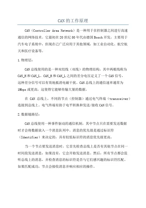 CAN的工作原理
