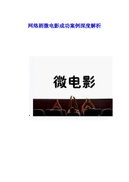 网络剧微电影成功案例深度解析