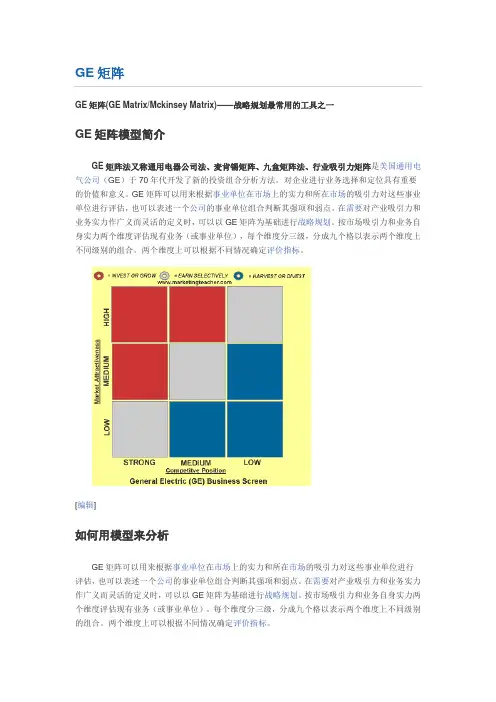GE矩阵