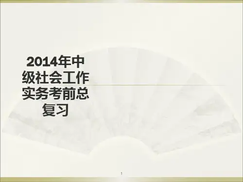 中级社会工作实务总复习全解(课堂PPT)