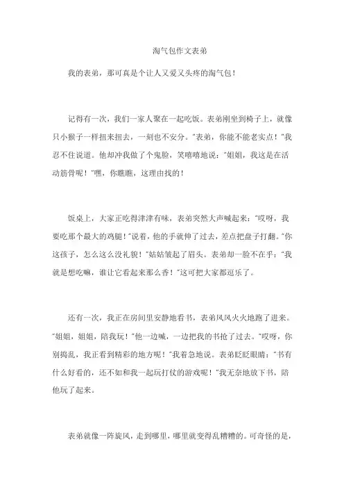 淘气包作文表弟