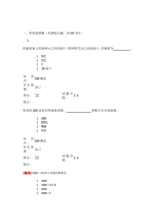 光纤通信技术