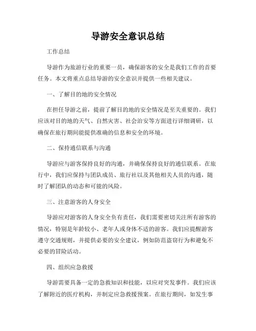 导游安全意识总结
