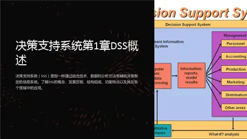 决策支持系统第1章DSS概述