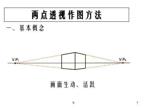 两点透视作图方法