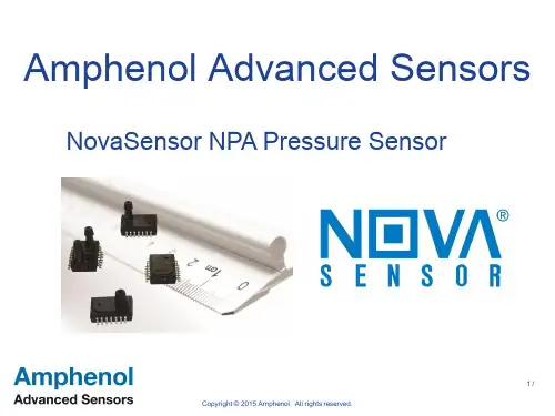 Amphenol NovaSensor NPA压力传感器说明书