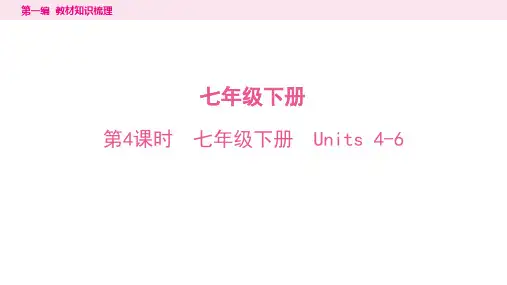 七年级下册 Units 4-6